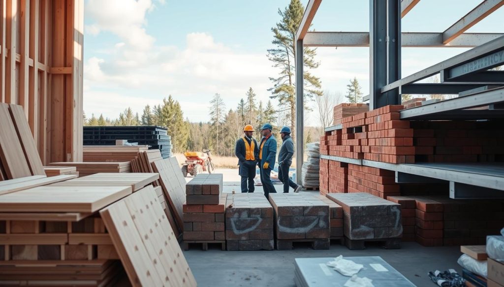 Byggematerialer og priseksempler