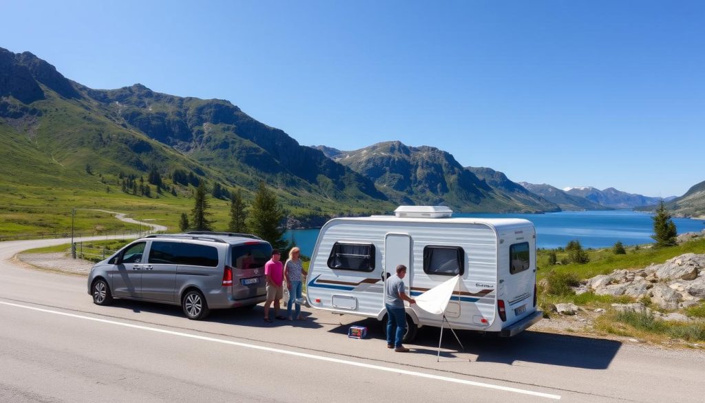 Campingvogn transport i Norge