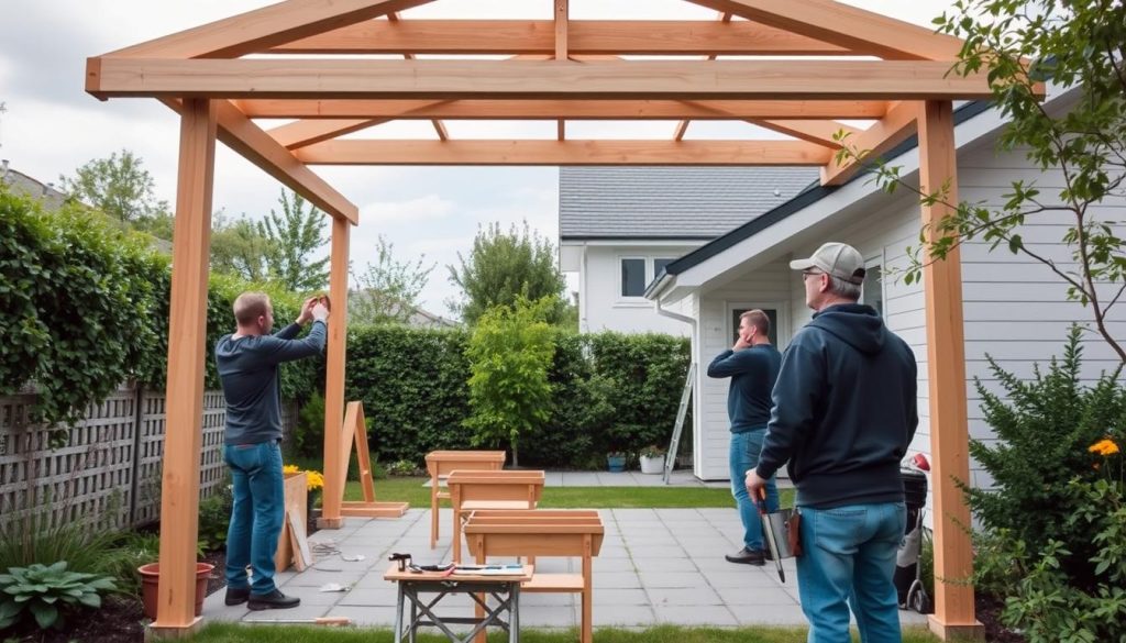 Carport installasjonseksempel