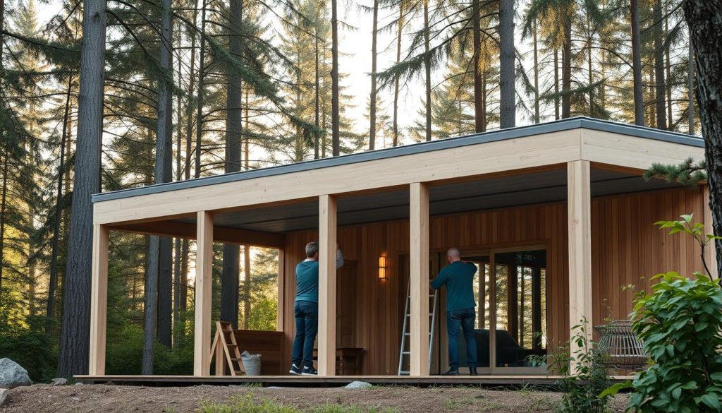 Carportveranda konstruksjon