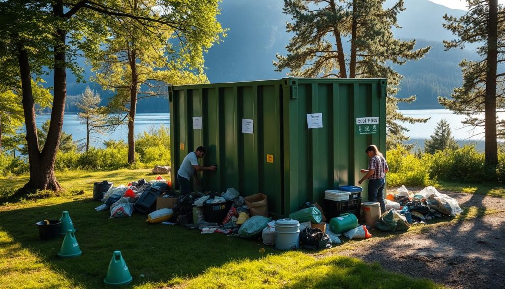 Container for avfallshåndtering