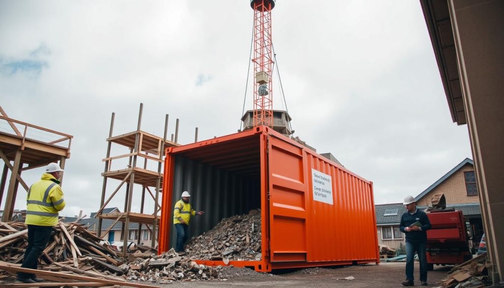 Container for rivningsprosjekt