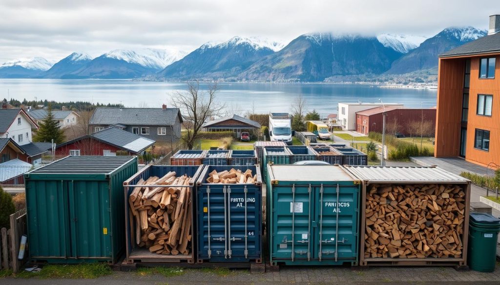 Container for trevirke i norske byer