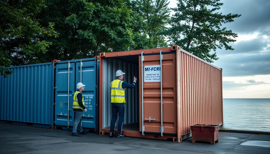 Container inspeksjon prosess