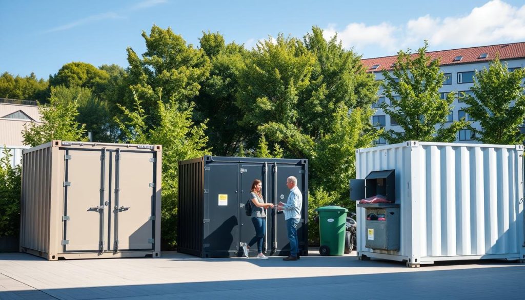 Container leie og avfallshåndtering