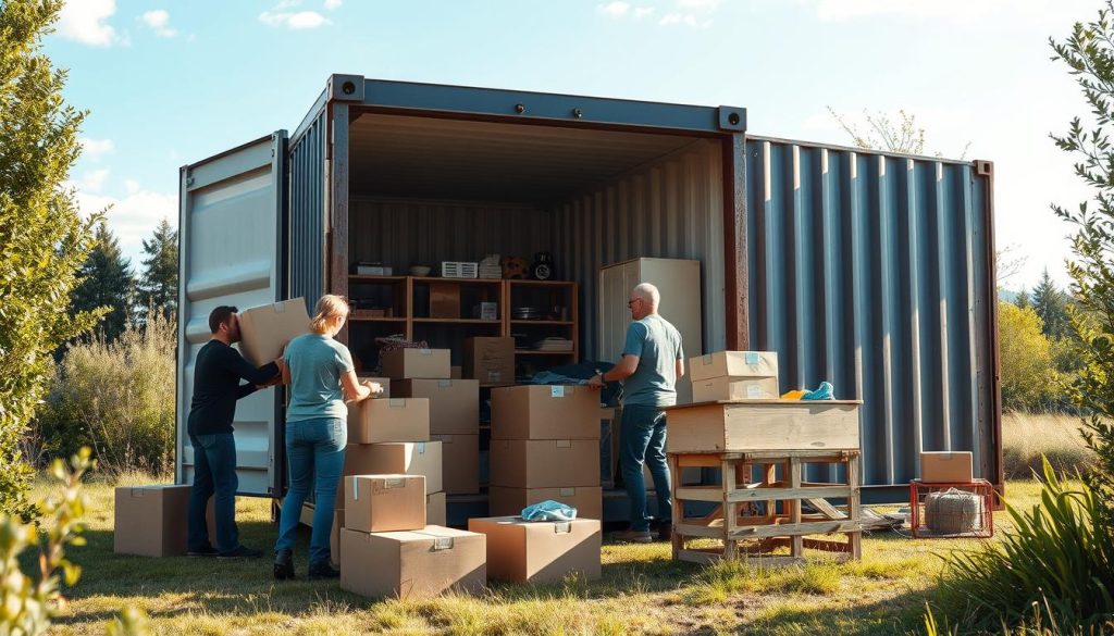 Container pakking og relokalisering