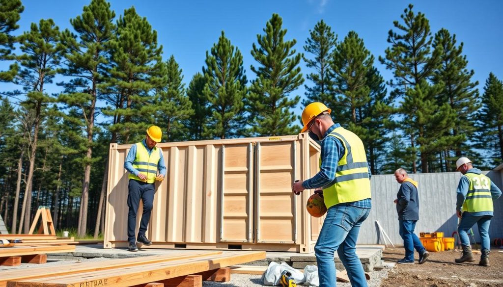 Container plank for byggeprosjekt og renovering