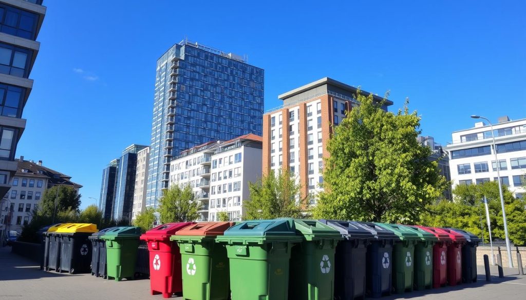 Container søppel i norske byer