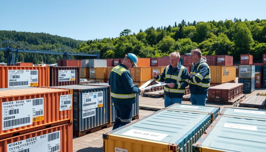 Container sporbarhet og merking