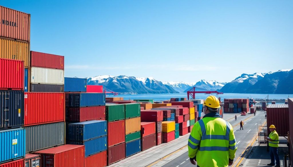 Container transport i Norge