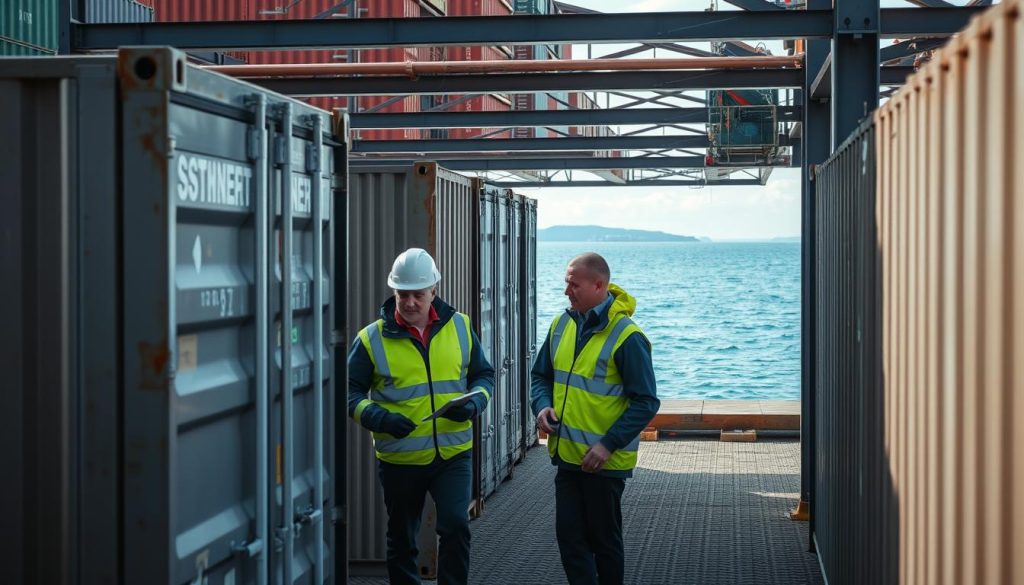 Container vedlikehold inspeksjon