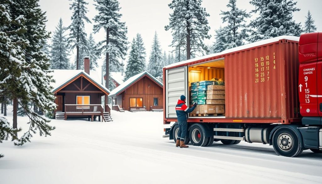 Containerlevering situasjoner