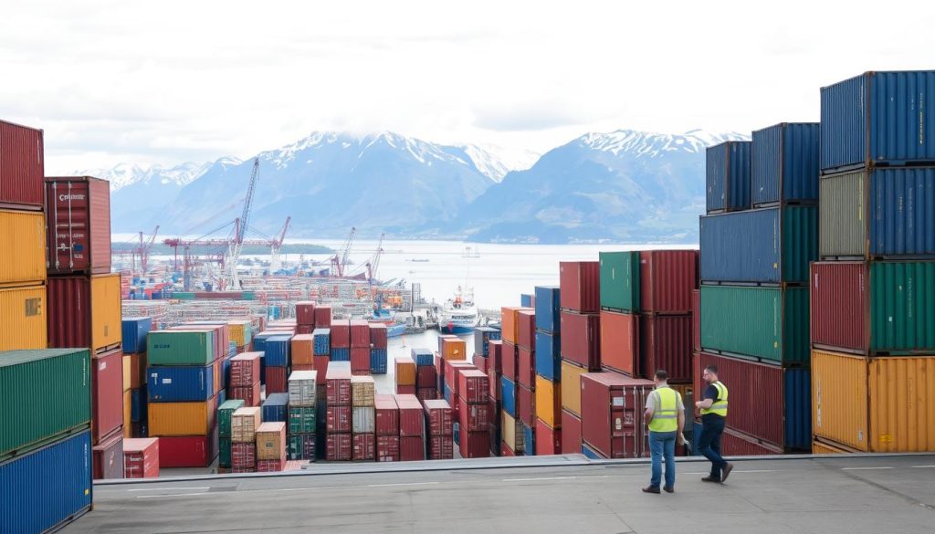 Containertransport i norske byer