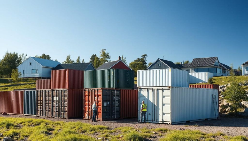 Containertyper byggeprosjekt