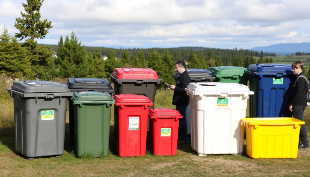 Containertyper for avfallshåndtering