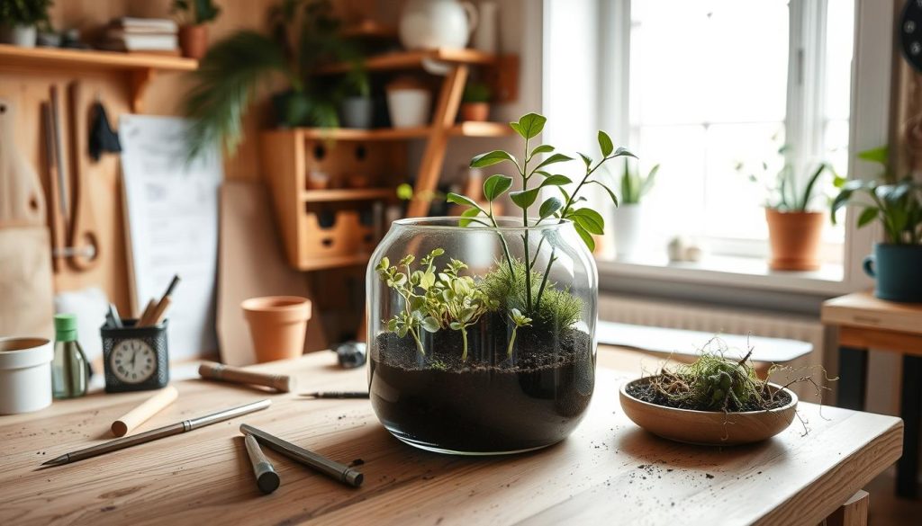 DIY terrarium konstruksjon