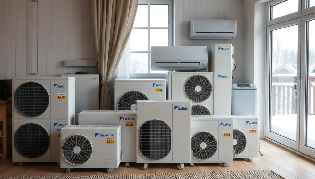 Daikin varmepumpe prisvariasjoner