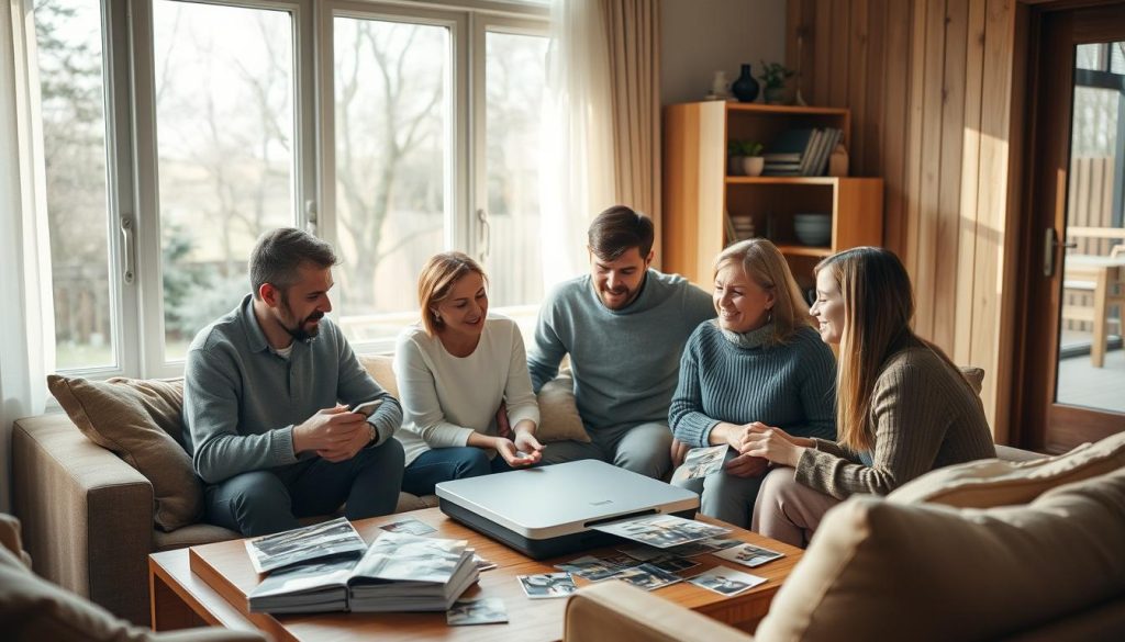 Digital fotoarkivering av familiebilder