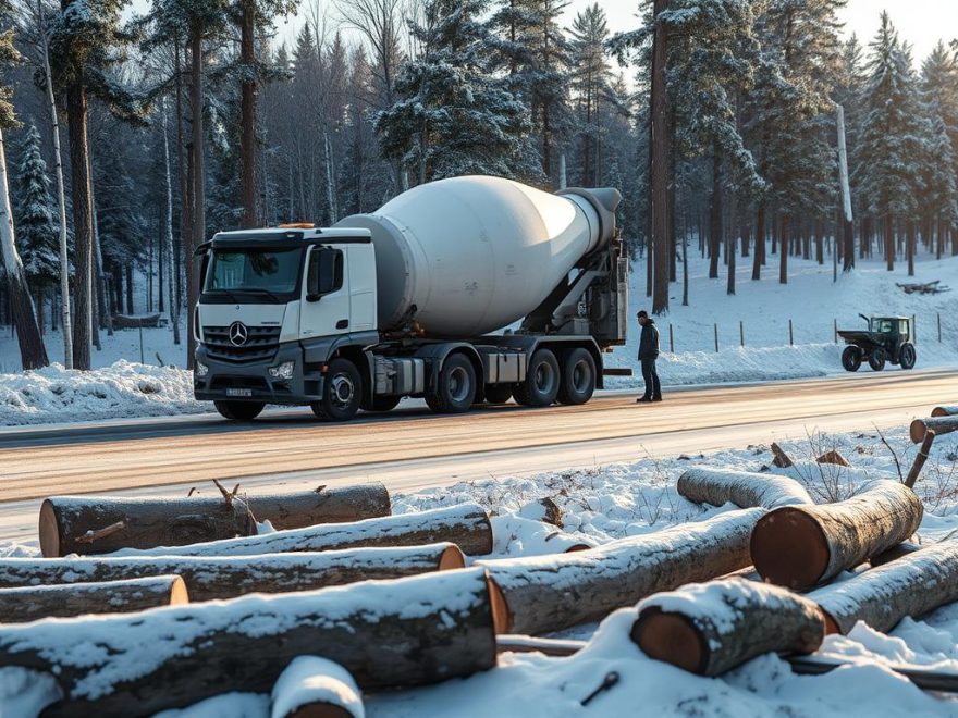 Direkte betonglevering fra bil