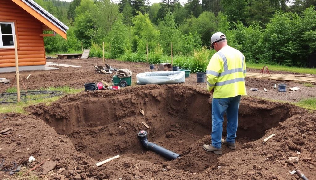 Drenering av hus fundamentet