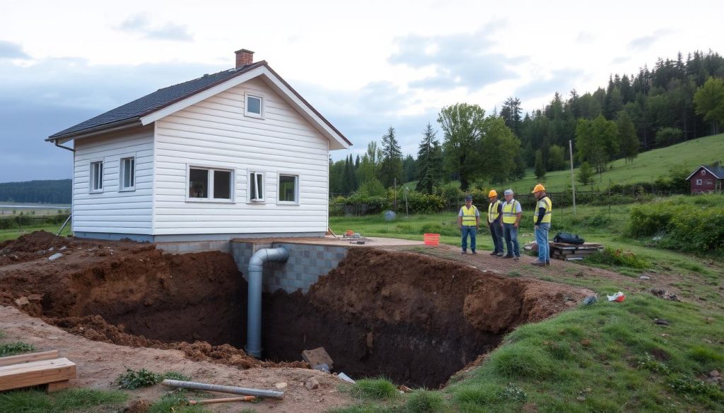 Drenering grunnmursikring kostnad