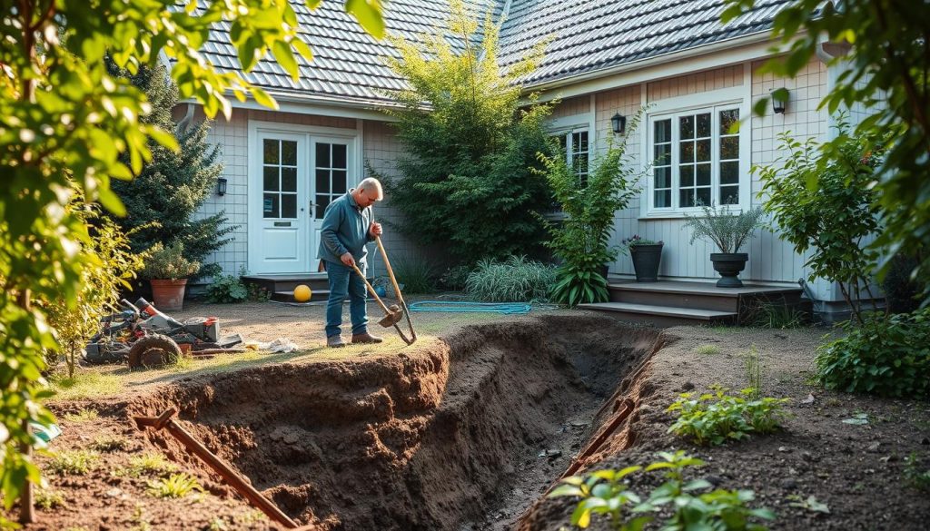 Drenering hus priseksempel