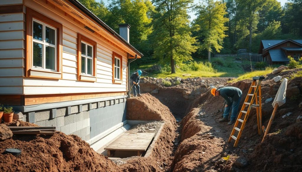 Drenering og fuktisolering av hus