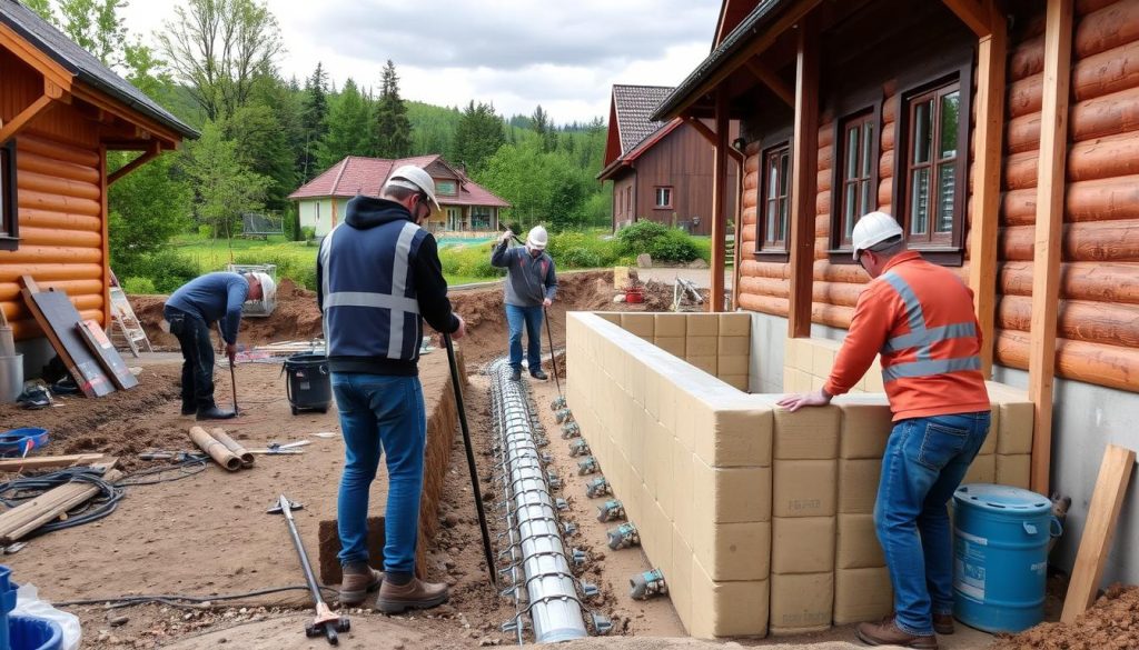 Drenering og isolering av grunnmur tjenester