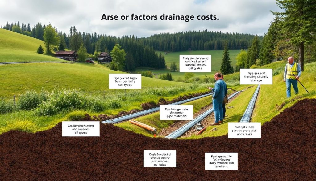 Dreneringskostnader faktorer