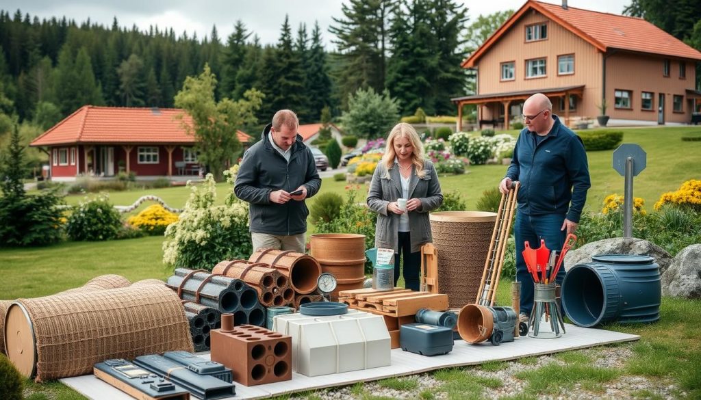 Dreneringspriser sammenligning