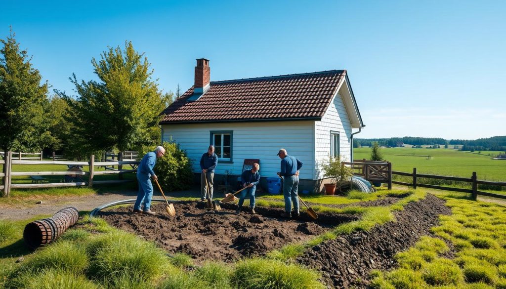 Dreneringstjenester og grunnarbeid