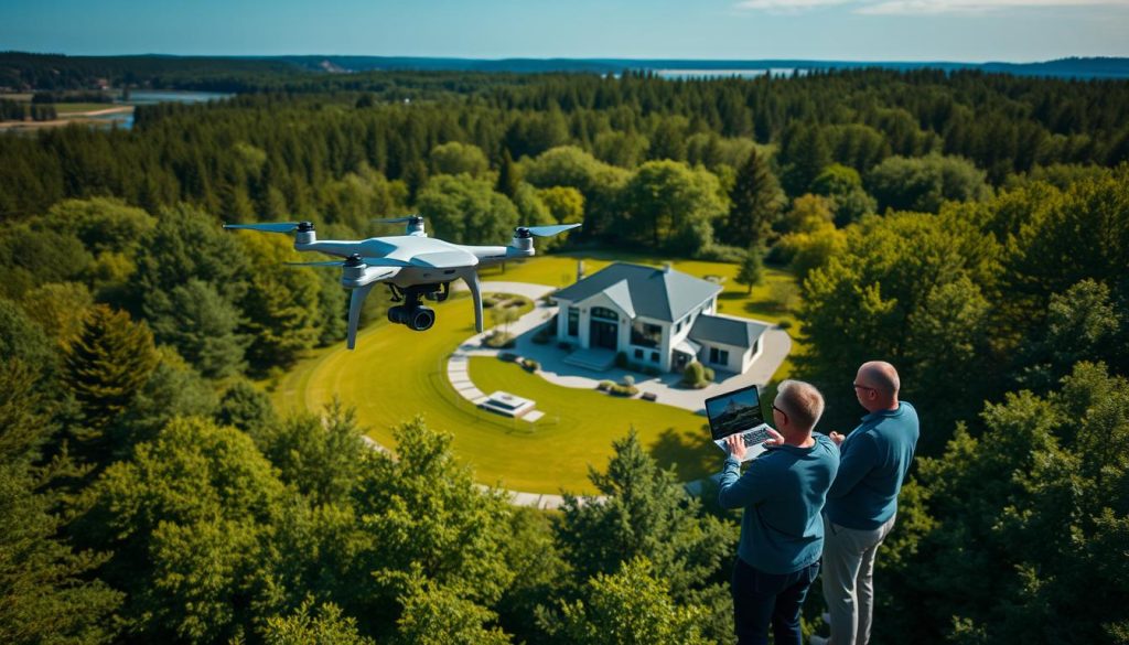 Drone eiendomsfoto profesjonell tjeneste