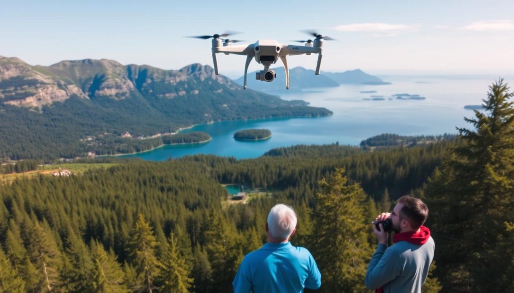 Dronefoto lokale tjenester