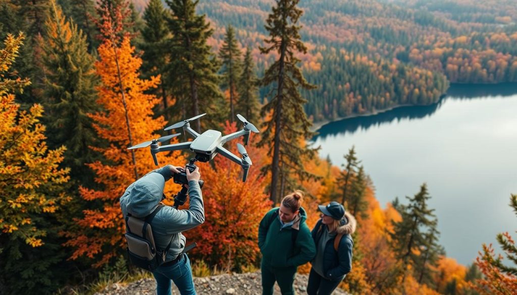 Dronefotografering luftfoto teknikker