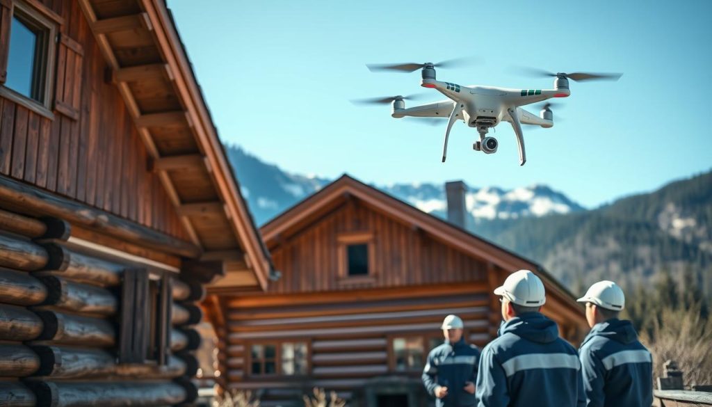 Droneinspeksjontak lokale tjenester