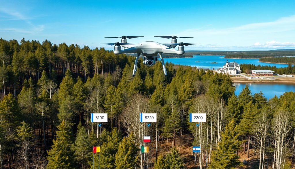 Droneovervåking prisfaktorer