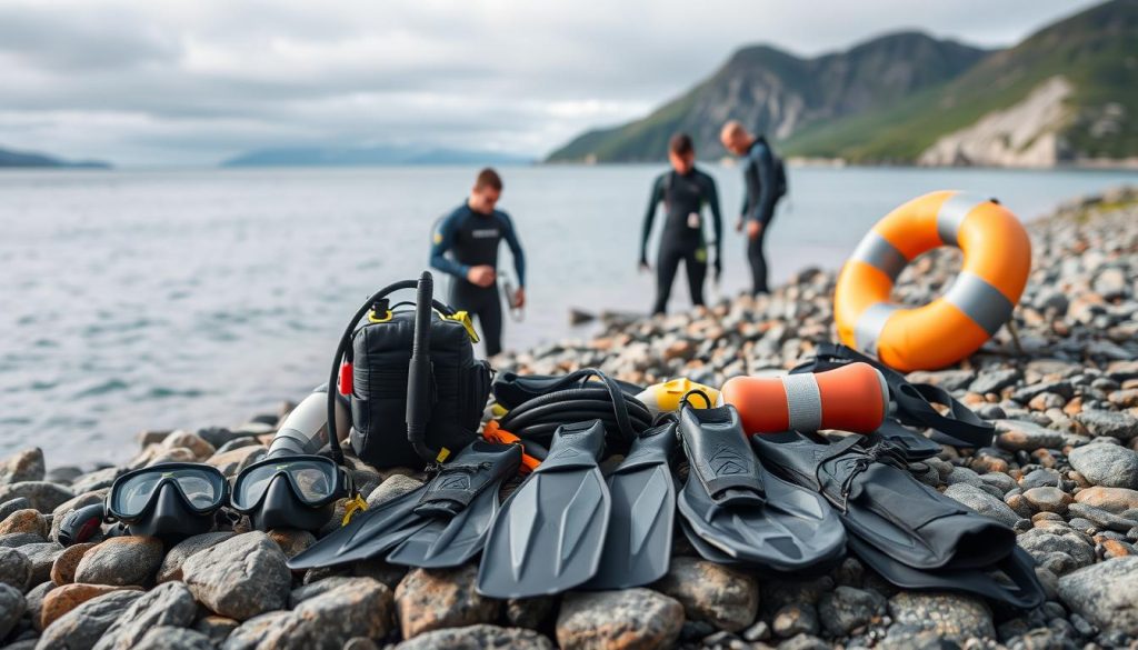 Dykking vannsport utstyr og sikkerhet