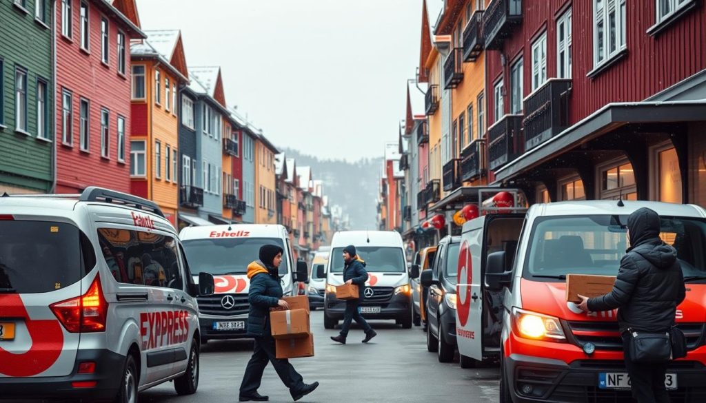 Ekspresslevering i norske byer