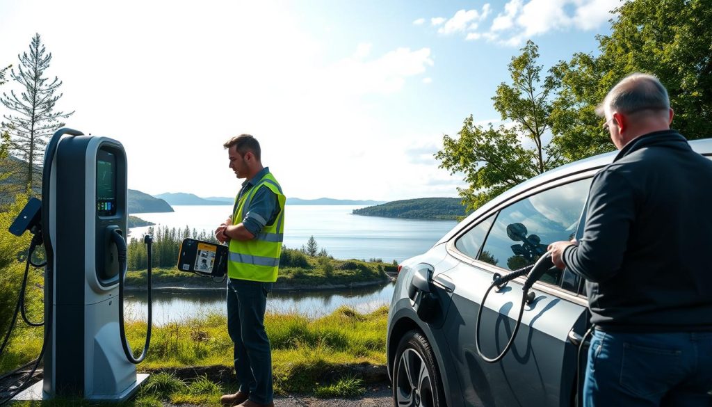 Elbil ladeservice tjenester