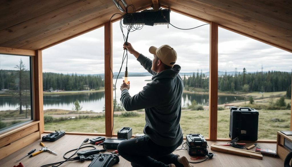 Elektriker hytte installasjon