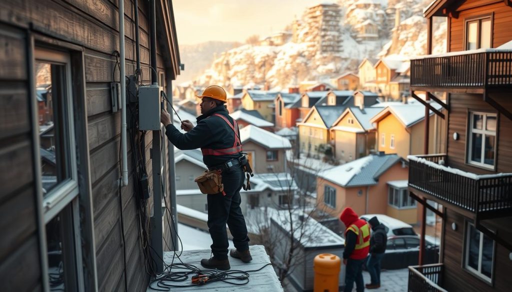 Elektriker tjenester i norske byer