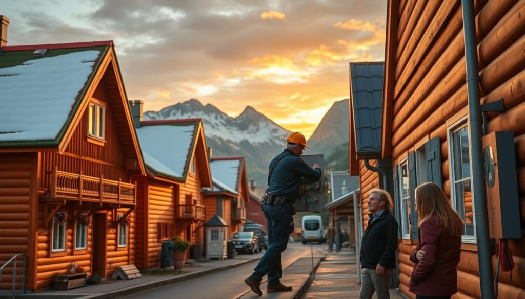 Elektriker tjenester i norske byer