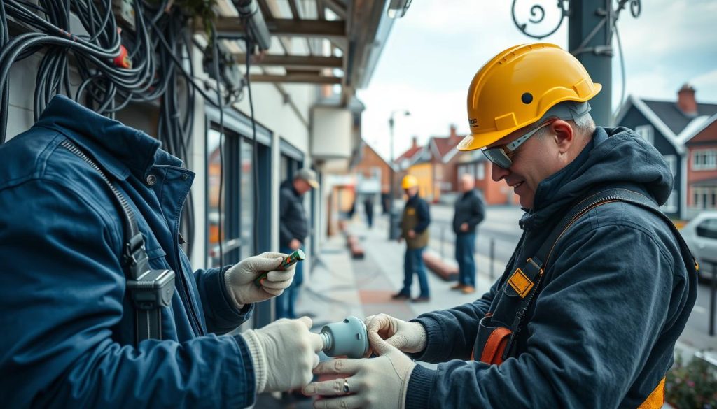 Elektriker tjenester i norske byer