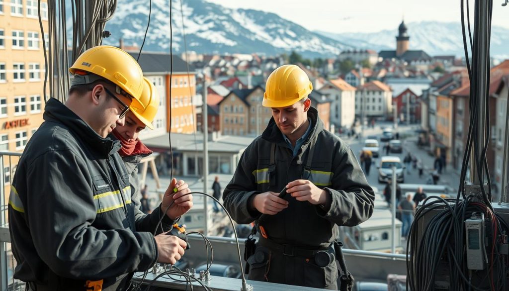 Elektrikere i norske byer