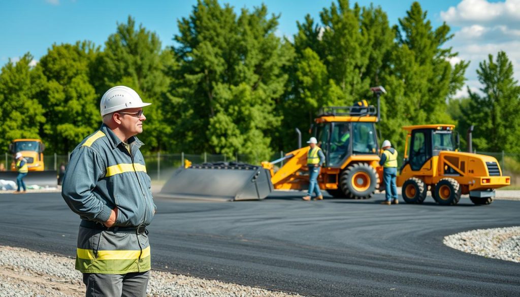 Entreprenør ved maskinarbeid