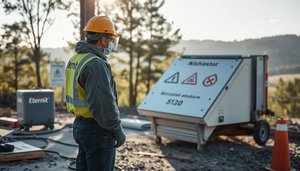 Eternitt fjerning sikkerhetstiltak