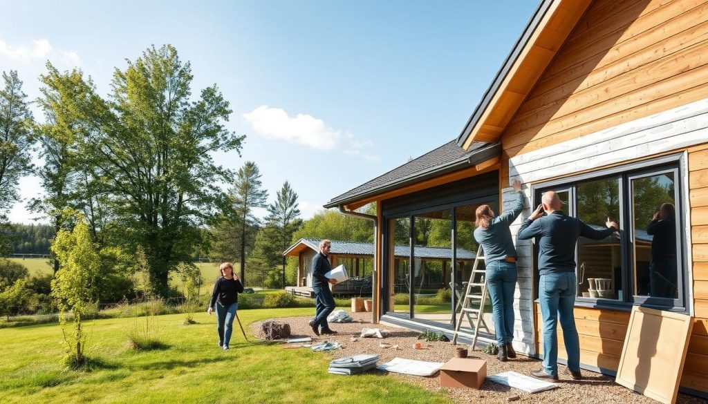 Etterisolering og kledningsløsning