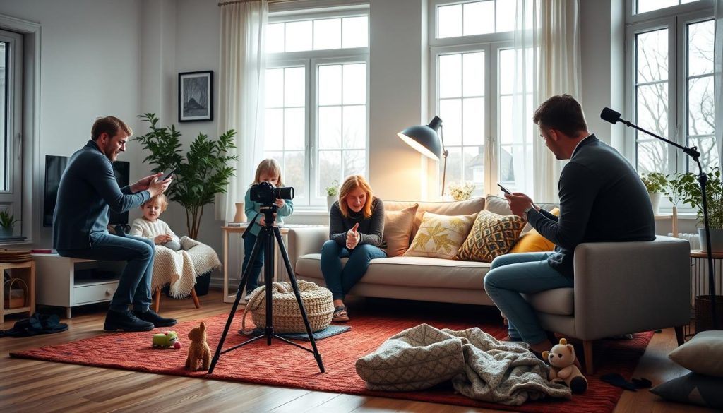 Familie fotografering forberedelser