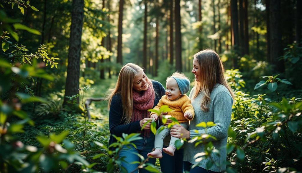 Familiefoto utendørs leverandør