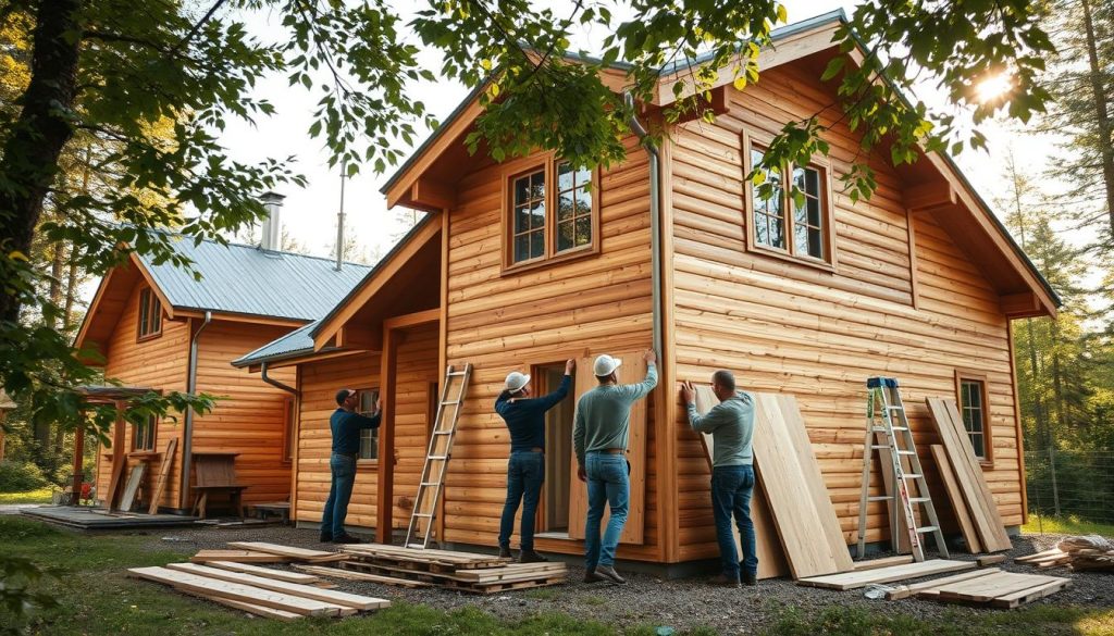 Fasadekledning og trepanel montering